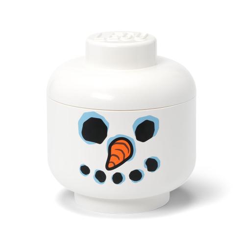 Grande boîte de rangement Tête de bonhomme de neige - Lego 