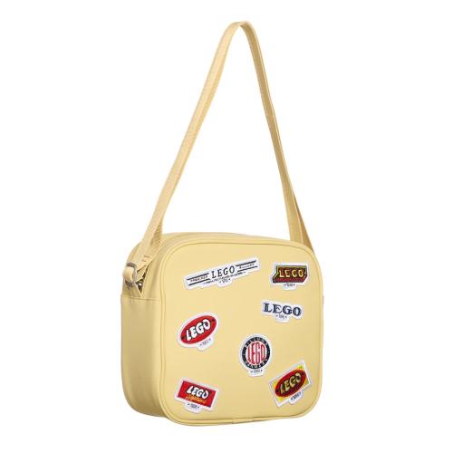 Sac à main à bandoulière Logo rétro - jaune - 