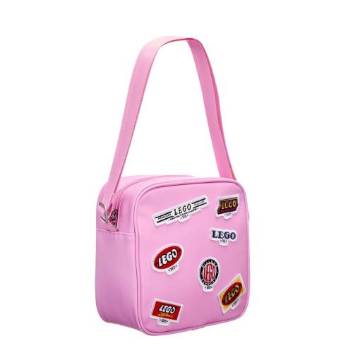 Sac à main à bandoulière Logo rétro - rose - Lego 