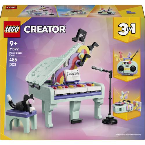 Décoration musicale : piano et chat - LEGO Creator 3-en-1