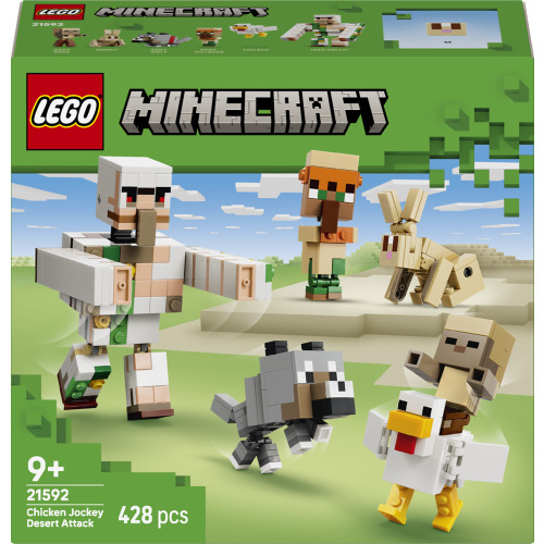 L’attaque du désert du Poulet chevauché - LEGO Minecraft