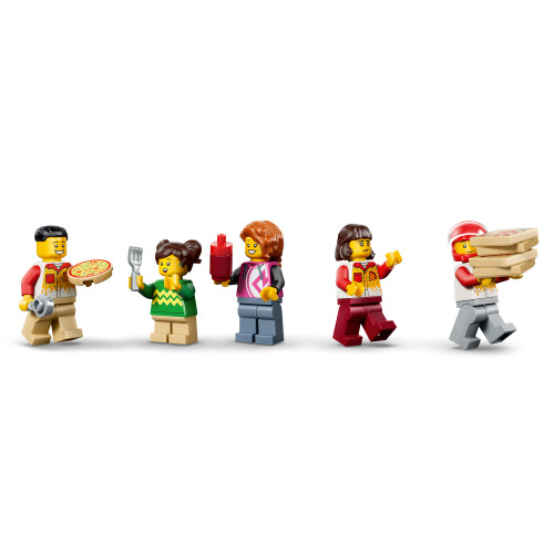 La pizzeria et ses véhicules de livraison - LEGO City