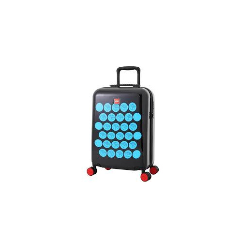 Valise Lego dots  - 24 pouces - Noir et bleu - 