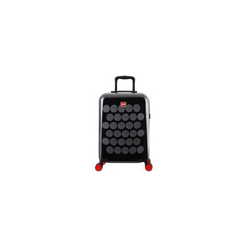 Valise Lego dots - 28 pouces - Noir et gris - 