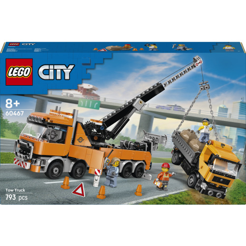 Le remorqueur avec grue pour poids lourd - LEGO City