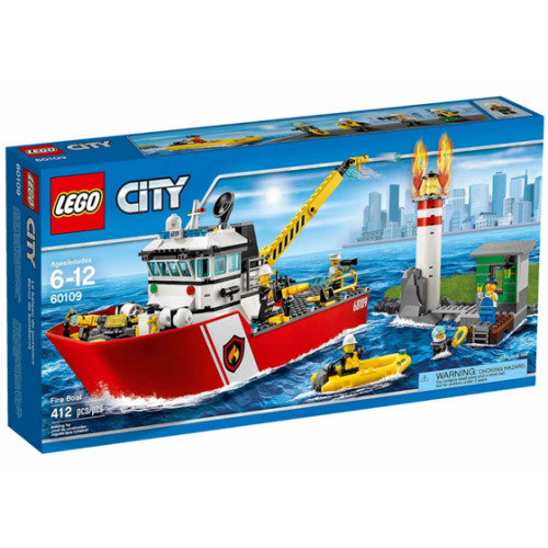 Le bateau de pompiers - LEGO City