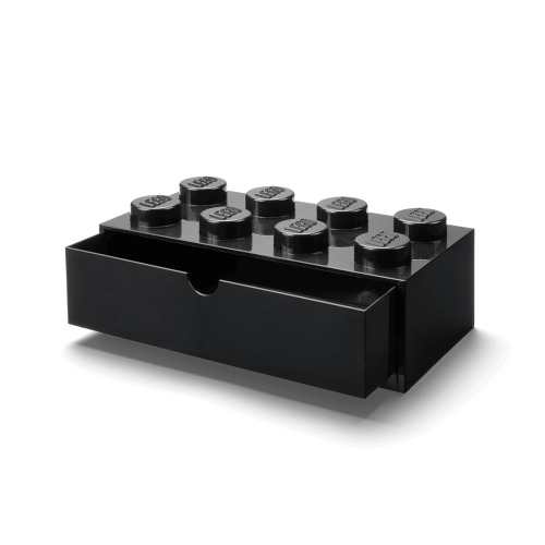 Tiroir de bureau 8 tenons - noir - 