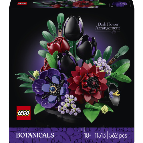 La composition florale sombre - LEGO Botanical