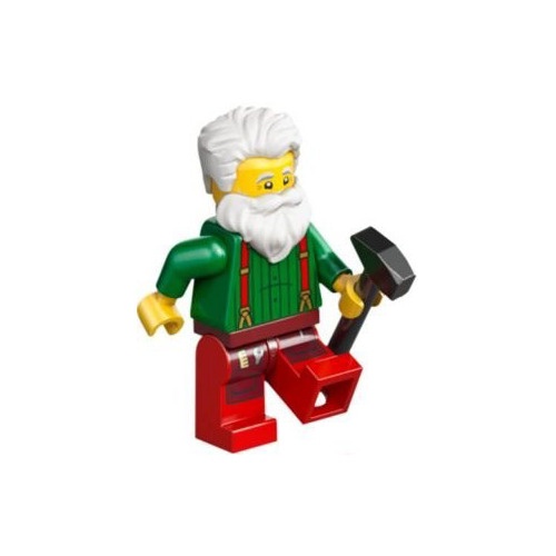 Le père Noël en tenue d'atelier - 