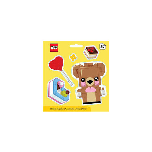 LEGO autocollants Saint-Valentin - Ours - Lego 