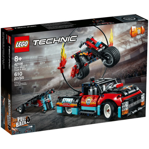Le spectacle de cascades du camion et de la moto - LEGO Technic