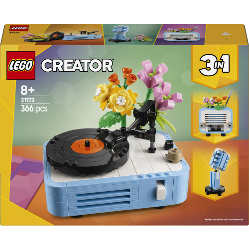 Le tourne-disque et ses fleurs - LEGO Creator 3-en-1