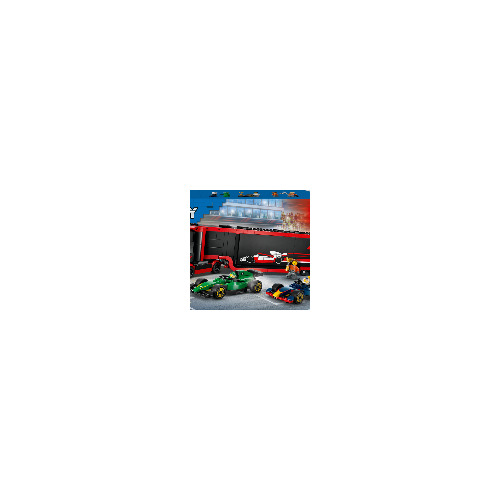 Camion de F1 avec voitures de F1 RB20 et AMR24 - LEGO City