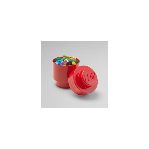 Brique de rangement ronde 1 tenon – Rouge - 