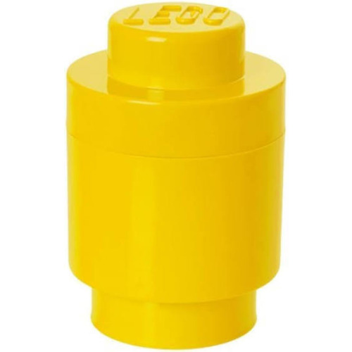Brique de rangement ronde 1 tenon – Jaune - 