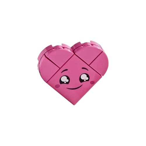 Coeur rose - Lego 