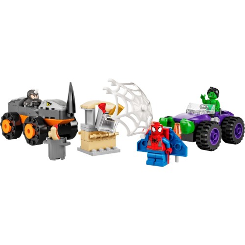 Le combat des camions, Hulk contre le Rhino - LEGO Spider-Man, Marvel