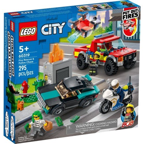 Le sauvetage des pompiers et la course-poursuite de la police - Lego LEGO City