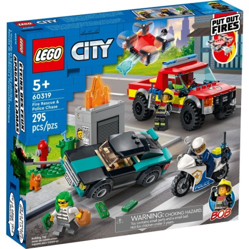Le sauvetage des pompiers et la course-poursuite de la police - Lego LEGO City