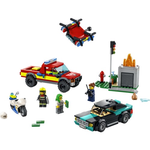 Le sauvetage des pompiers et la course-poursuite de la police - LEGO City