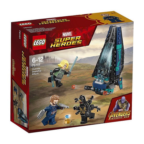 L'attaque du vaisseau par les Outriders - Lego LEGO Marvel