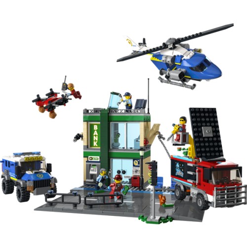 La course-poursuite de la police à la banque - LEGO City