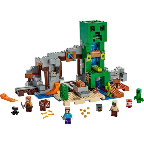 La mine du Creeper - LEGO Minecraft