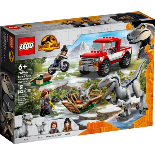 La capture des Vélociraptors Beta et Blue - Lego LEGO Jurassic World