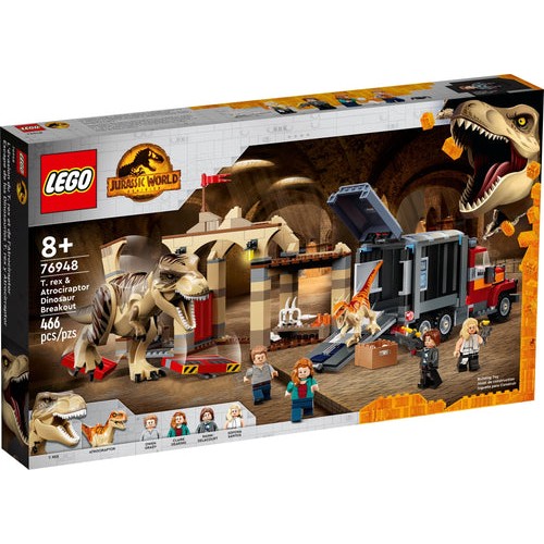 L’évasion du T-rex et de l’Atrociraptor - Lego LEGO Jurassic World
