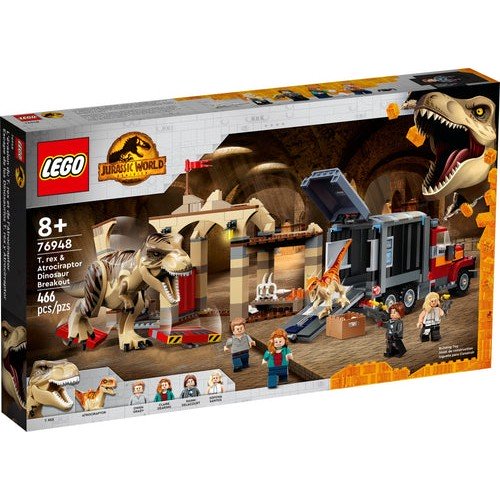 L’évasion du T-rex et de l’Atrociraptor - Lego LEGO Jurassic World