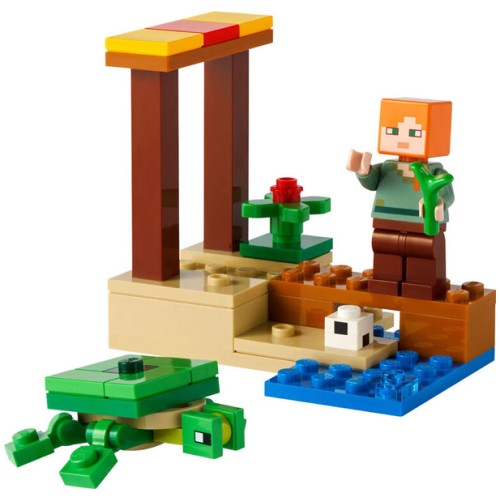 Polybag - La plage de la tortue - LEGO Minecraft