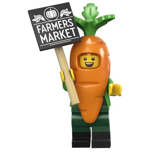 Minifigurines Série 24 no 71037 - La mascotte carotte - Lego 