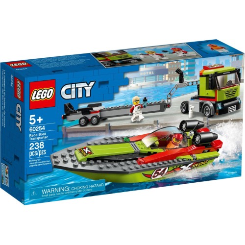Le transport du bateau de course - LEGO City