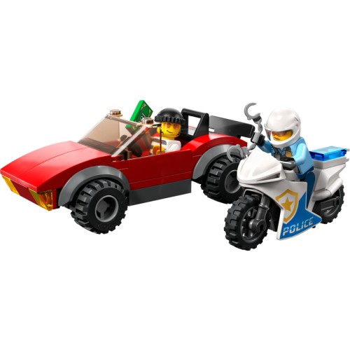 La course-poursuite de la moto de police - LEGO City