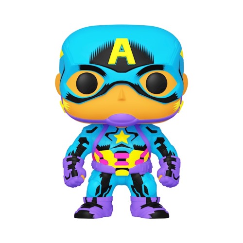 POP Marvel Black L. Captain Amer Spec. Edition/ à tête oscillante - 