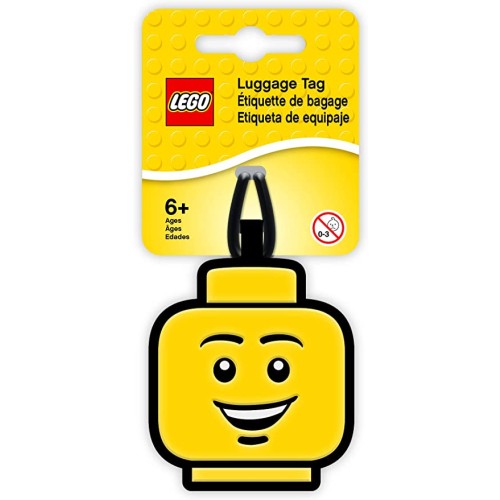 Etiquette de bagage tête LEGO - 