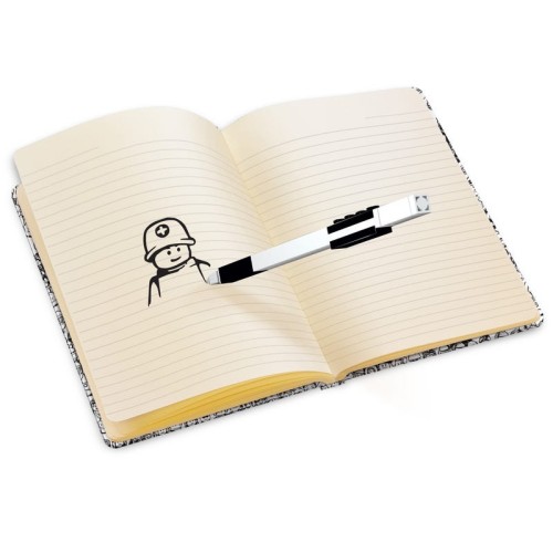 Carnet de notes avec stylo gel noir - 