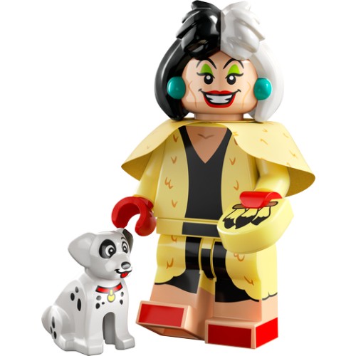 Minifigures Disney 100 no 71038 - Cruella d'Enfer et le chiot dalmatien - LEGO Disney