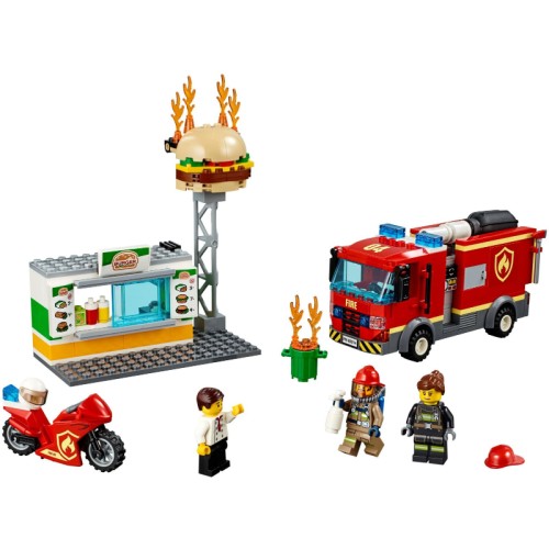 L'intervention des pompiers au restaurant de hamburgers - LEGO City