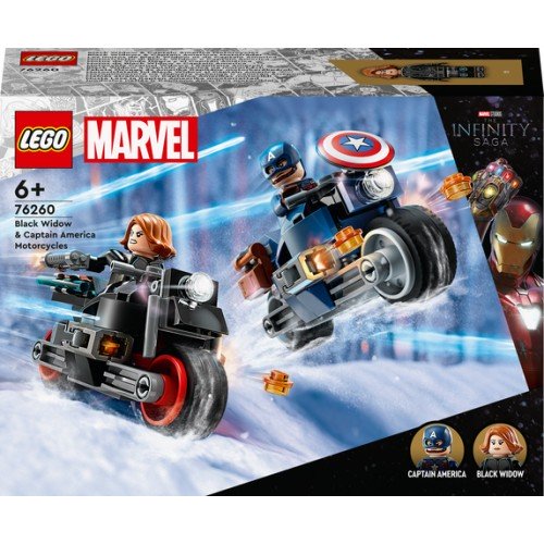 Les motos de Black Widow et de Captain America - Lego LEGO Marvel