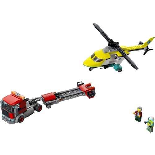 Le transport de l’hélicoptère de secours - LEGO City