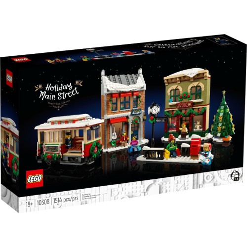 La grande rue décorée pour les fêtes - LEGO Icons