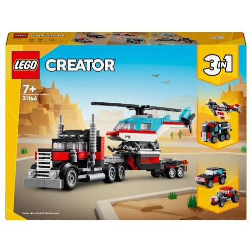 Le camion remorque avec hélicoptère - Lego LEGO Creator 3-en-1