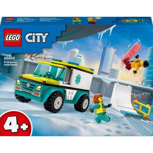 L’ambulance de secours et le snowboardeur - LEGO City