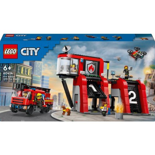 La caserne et le camion de pompiers - Lego LEGO City