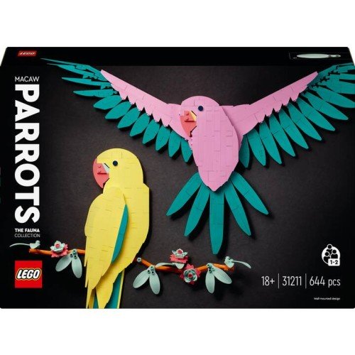 La collection Faune – Les perroquets Ara - Lego LEGO Art