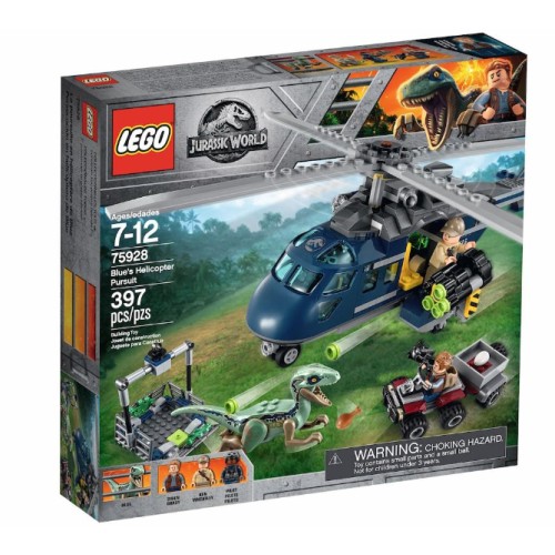 La poursuite en hélicoptère de Blue - LEGO Jurassic World