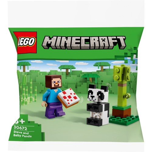 Polybag Minecraft - Steve et le bébé panda - Lego 