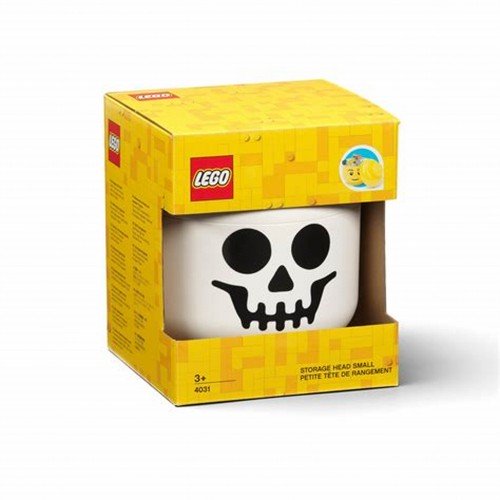 Mini boîte de rangement - Tête de skelette blanche - Lego 
