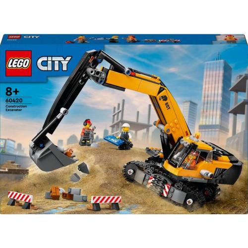 La pelleteuse de chantier jaune - Lego LEGO City